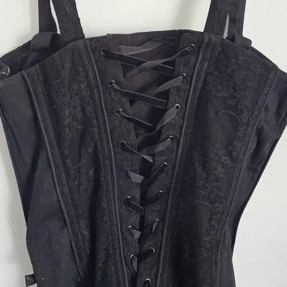Tripp NYC Black Corset Lace Top Size XL - Picture 6 of 7